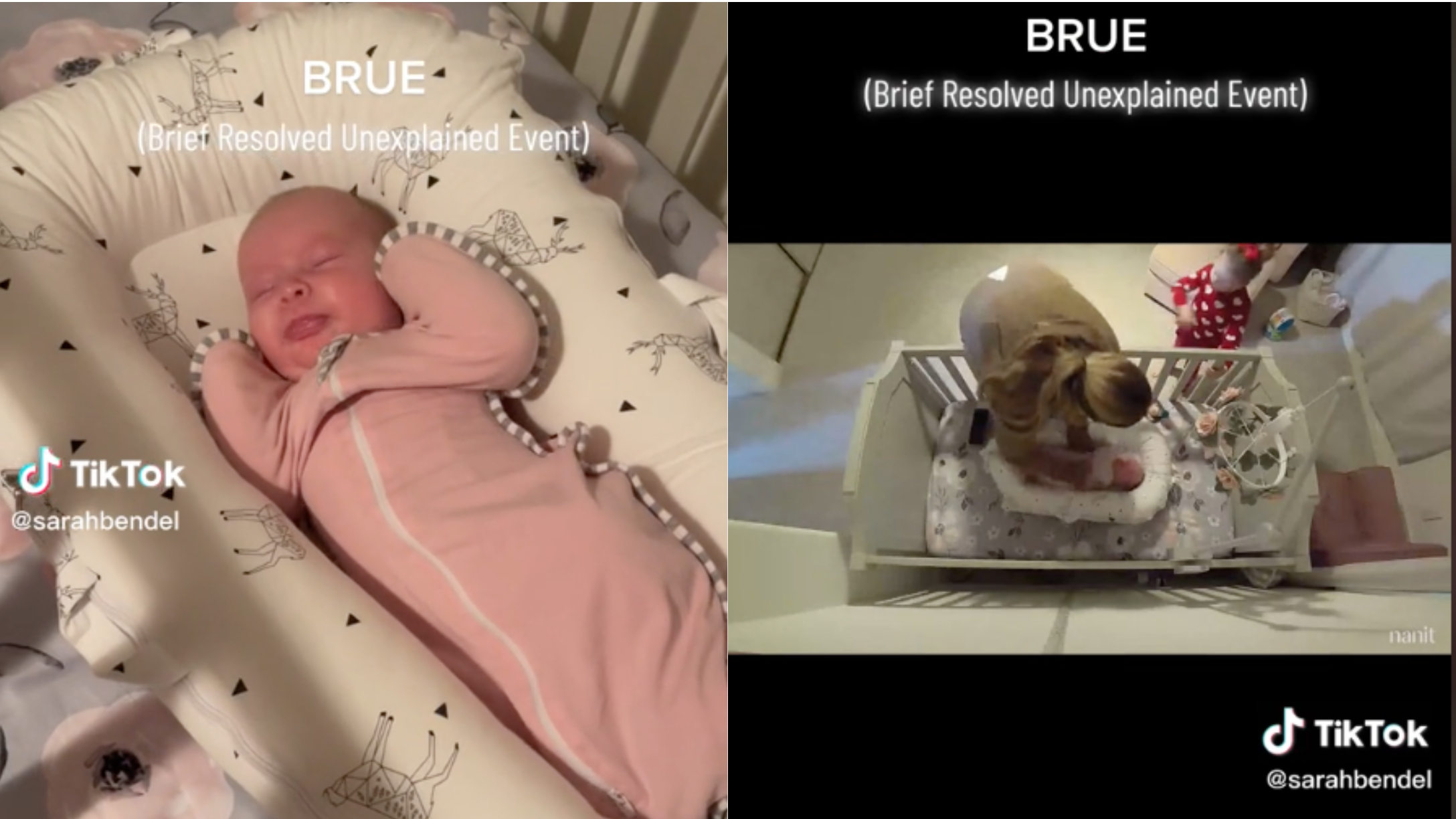 Baby in crib