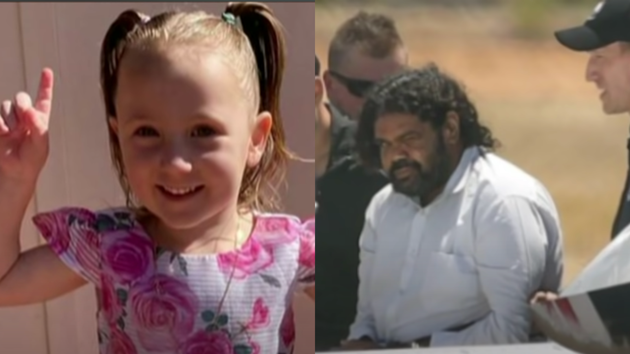 4 year old girl and man who abducted her