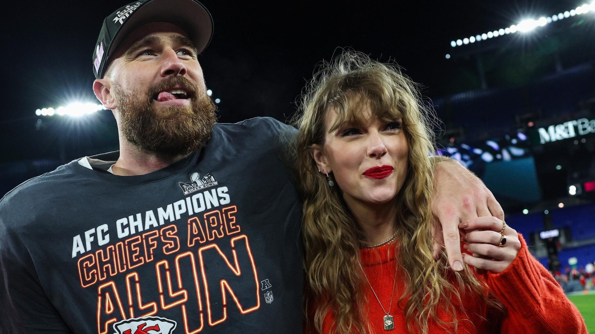 Travis Kelce and Taylor Swift 