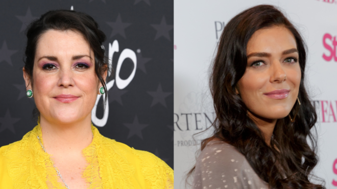 Melanie Lynskey and Adrienne Curry