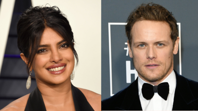 Priyanka Chopra Jonas and Sam Heughan