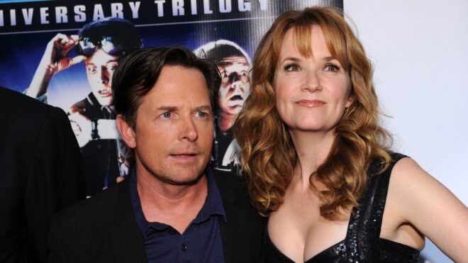 Michael J. Fox and Lea Thompson