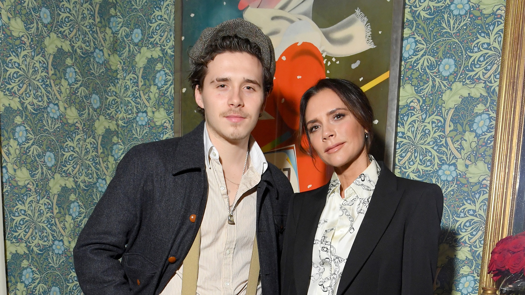 Brooklyn Beckham and Victoria Beckham