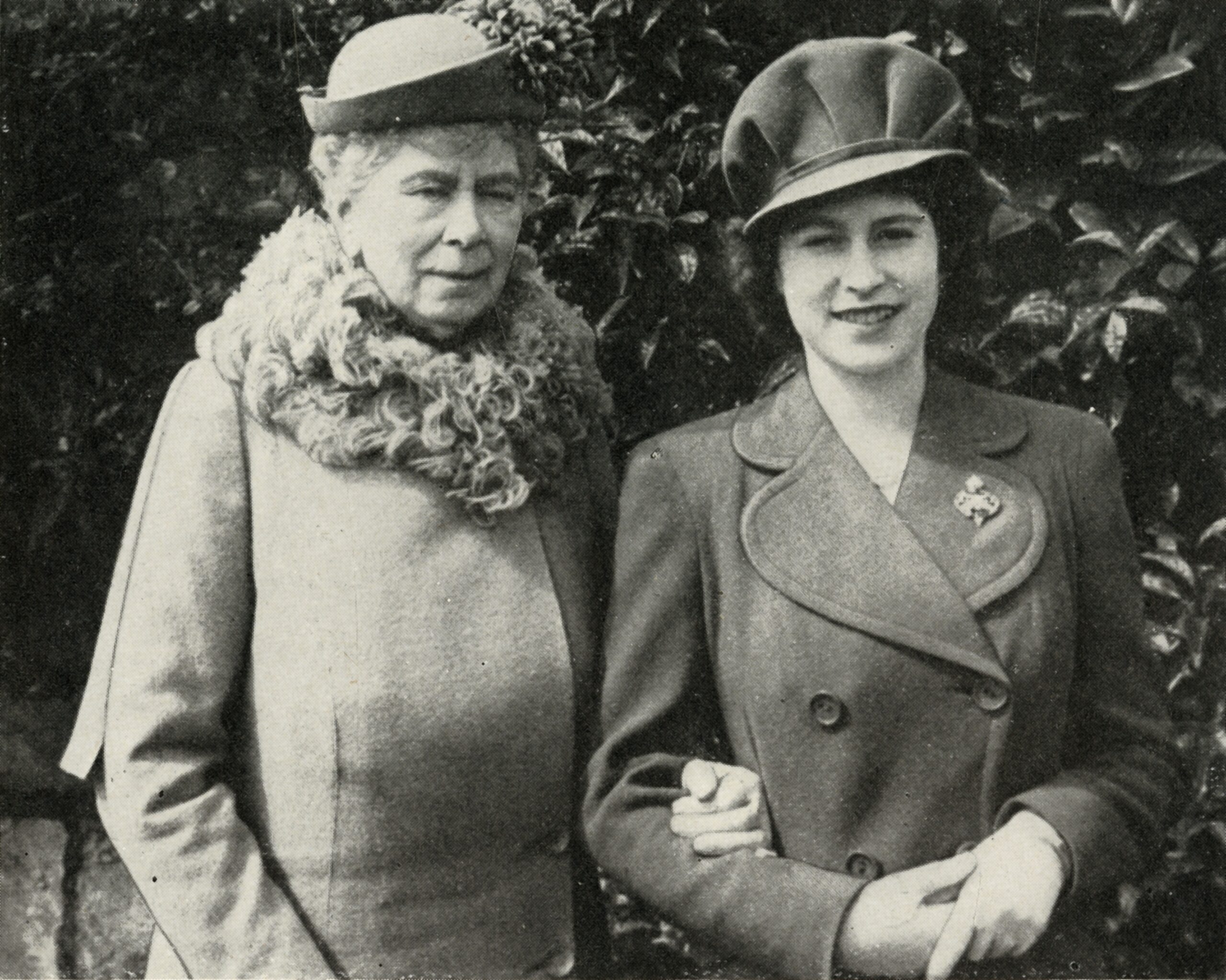Queen Mary With Princess Elizabeth