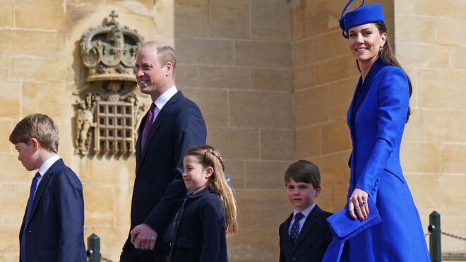 royal family easter prince william princess kate prince george princess charlotte prince louis
