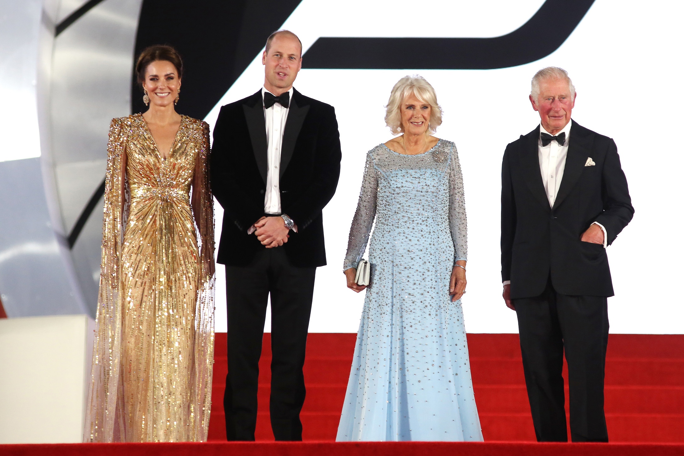 royal family at 'No Time to Die' premiere