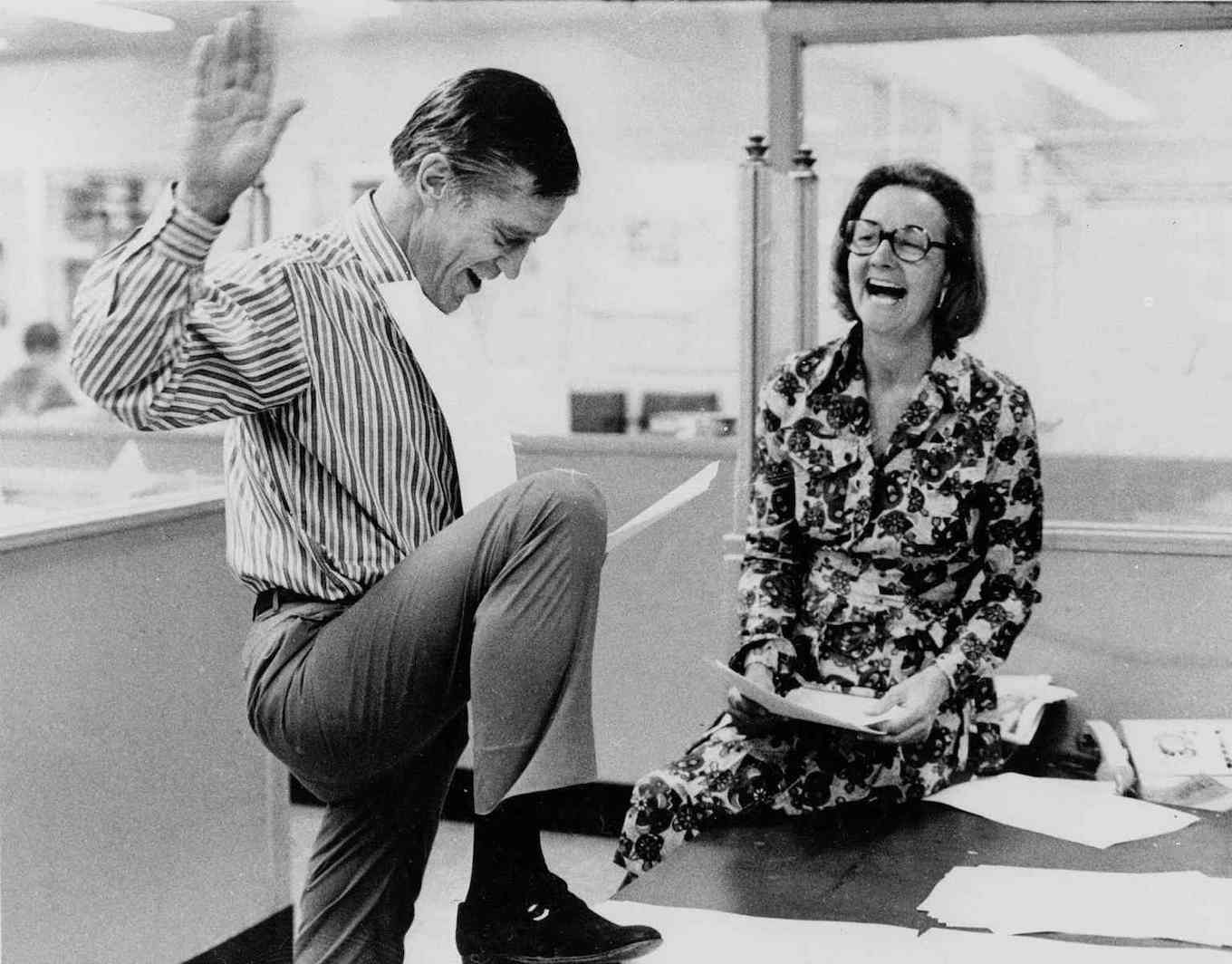 Ben Bradlee and Katharine Graham of the Washington Post