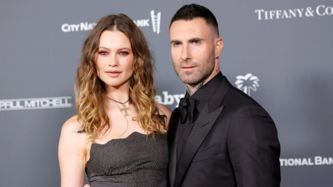 Behati Prinsloo and Adam Levine