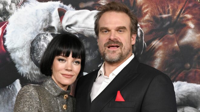 David Harbour and Lily Allen
