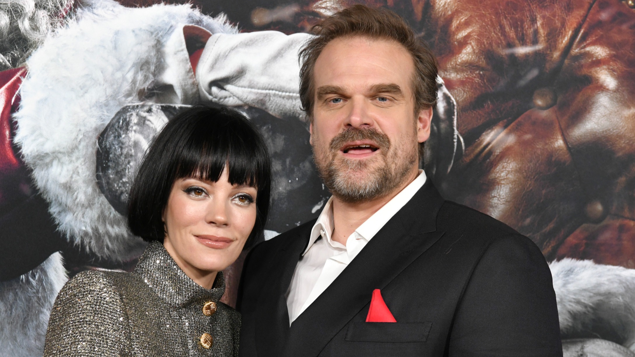 David Harbour and Lily Allen