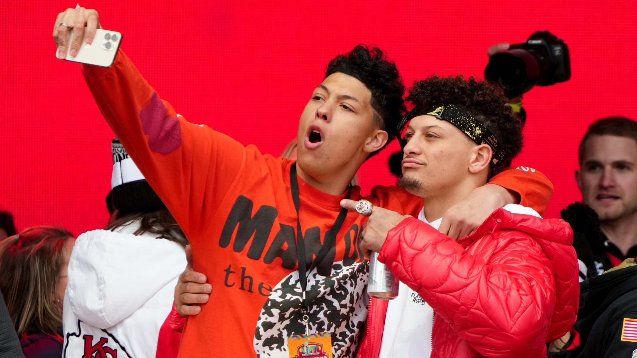 Jackson Mahomes and Patrick Mahomes