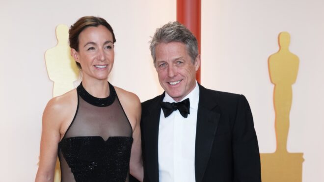 Anna Eberstein and Hugh Grant
