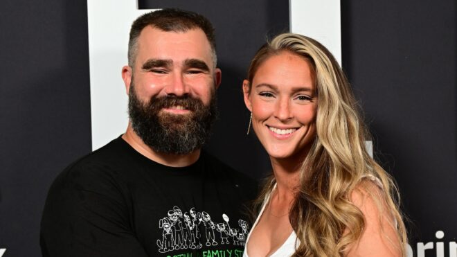 Kylie Kelce and Jason Kelce