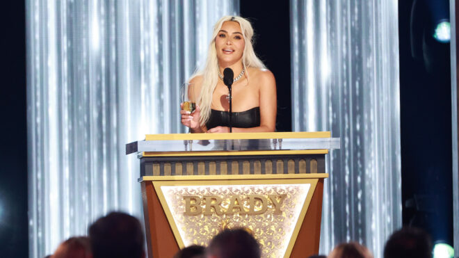 Kim Kardashian at Tom Brady roast