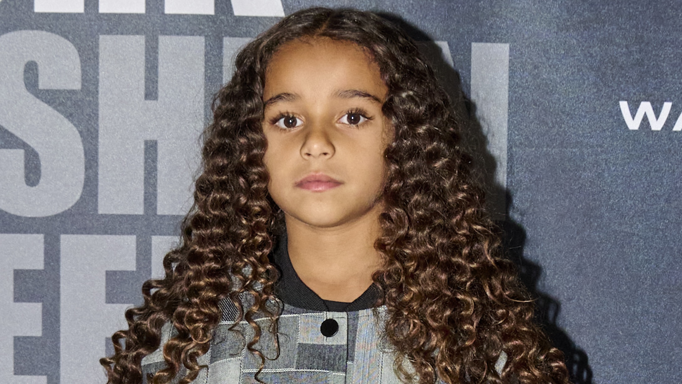 Dream Kardashian posing at New York Fashion Week