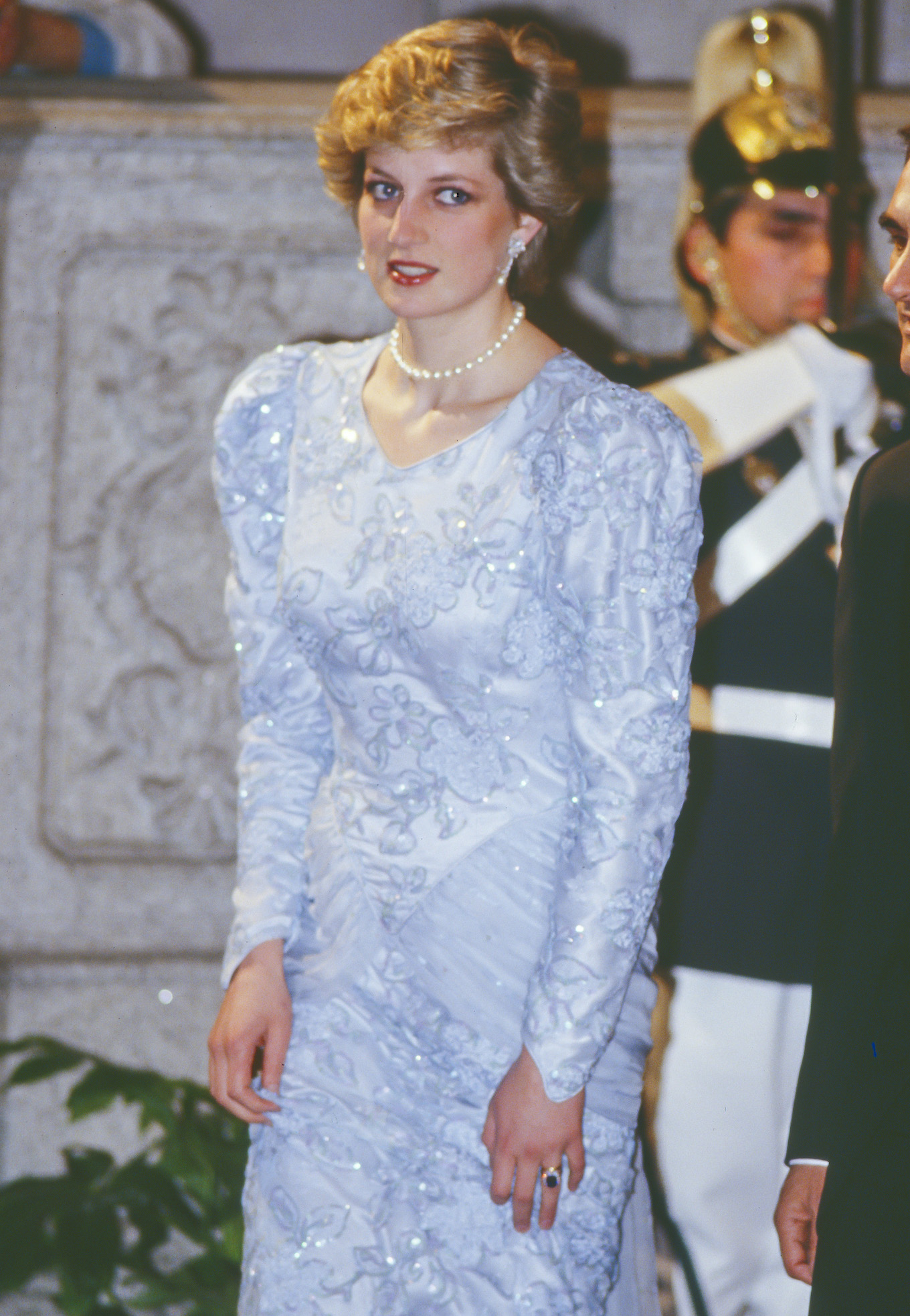 Diana, Princess of Wales during Official vist to Portugal