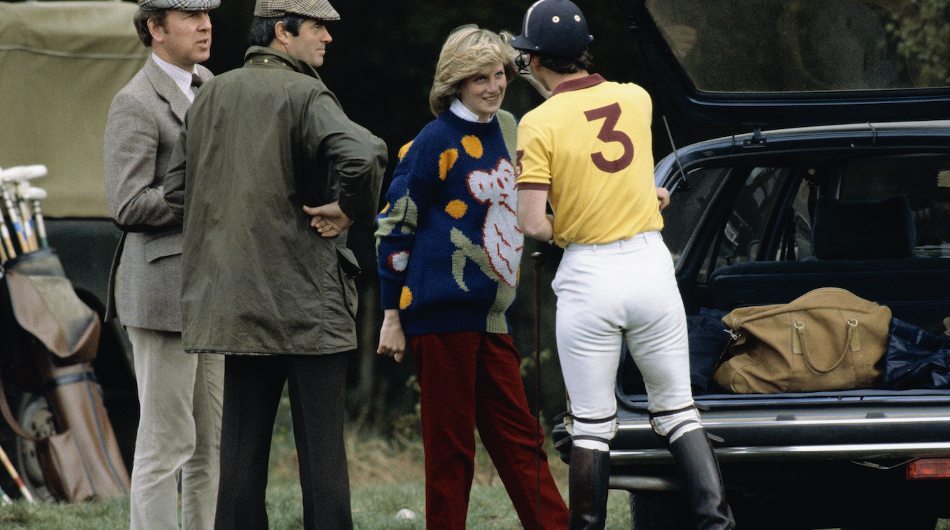 Charles And Diana At Polo Match