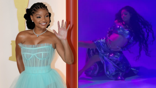 Halle Bailey maternity shoot