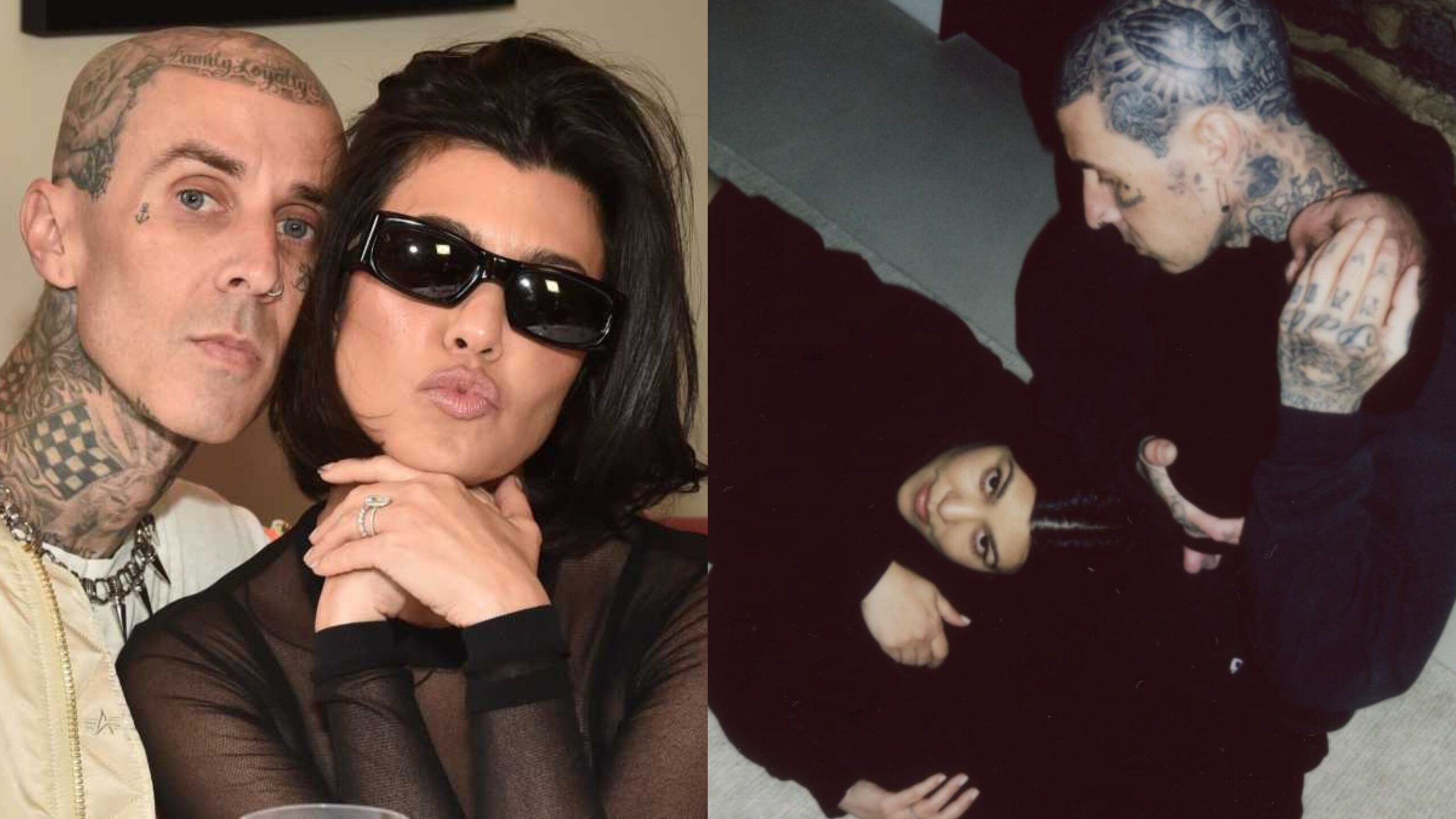 Kourtney Kardashian and Travis Barker