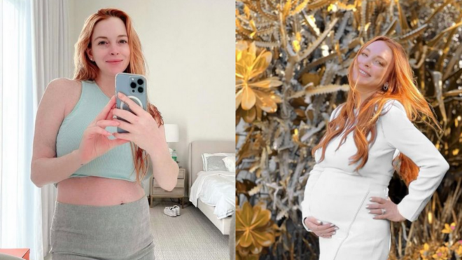 Lindsay Lohan postpartum body