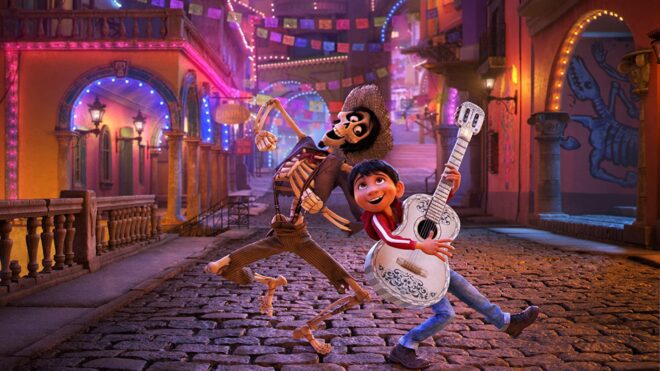 Gael García Bernal and Anthony Gonzalez in Coco (2017)