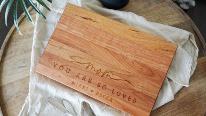 'Mom You Are So Loved' Cutting Board