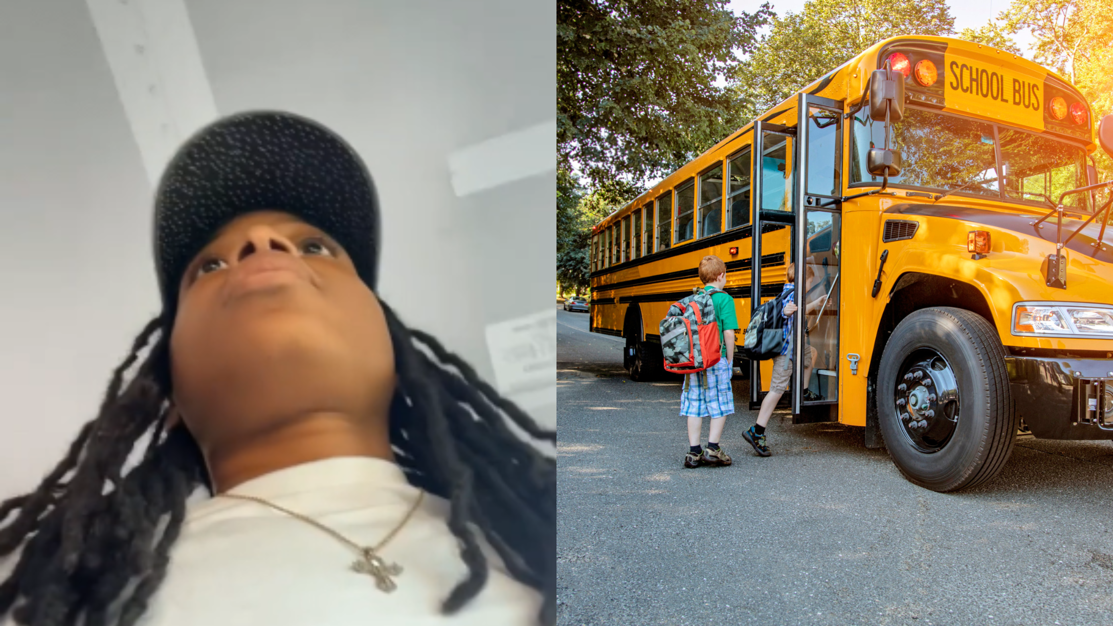 Mom confronts school bus bully