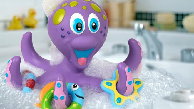 Nuby Floating Purple Octopus