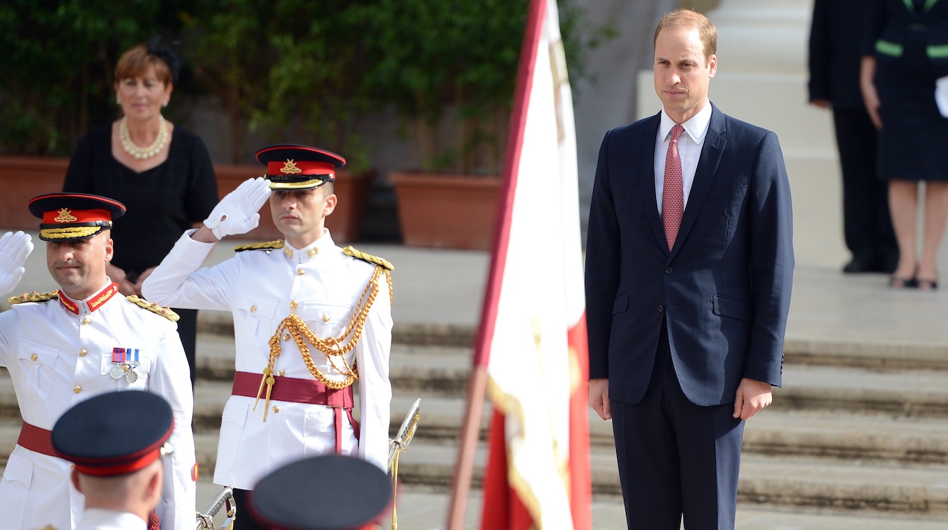 Prince William Seen Attending An Official Event In Malta