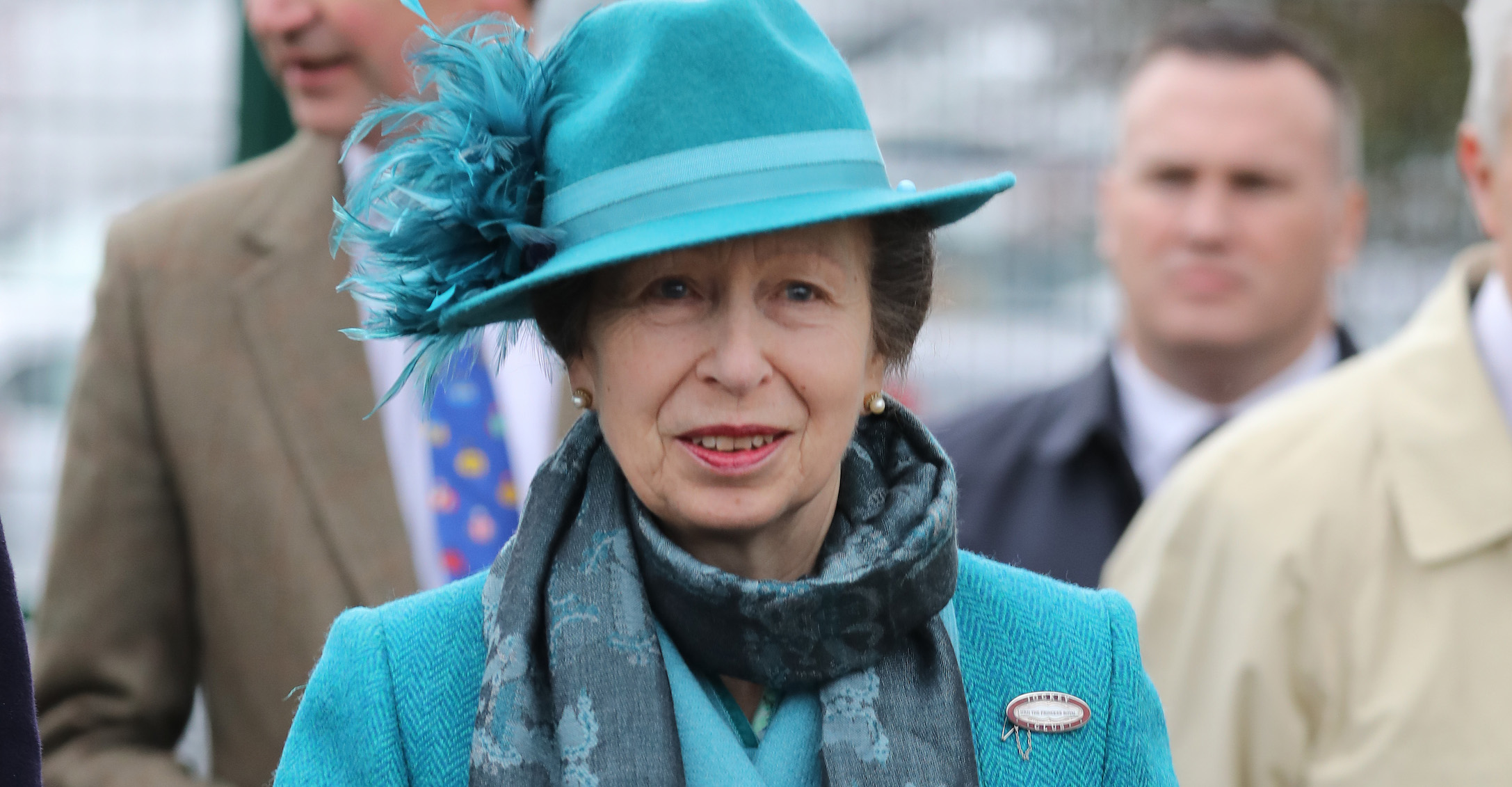 Princess Anne Seen Arriving At Cheltenham Festival