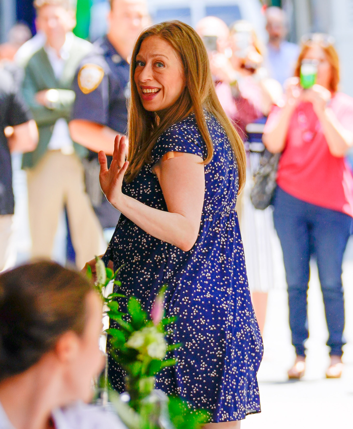 A Beaming Chelsea Clinton Arrives Home With Newborn Jasper Clinton Mezvinsky, Hillary Clinton, And Husband Mark Mezvinsky In New York