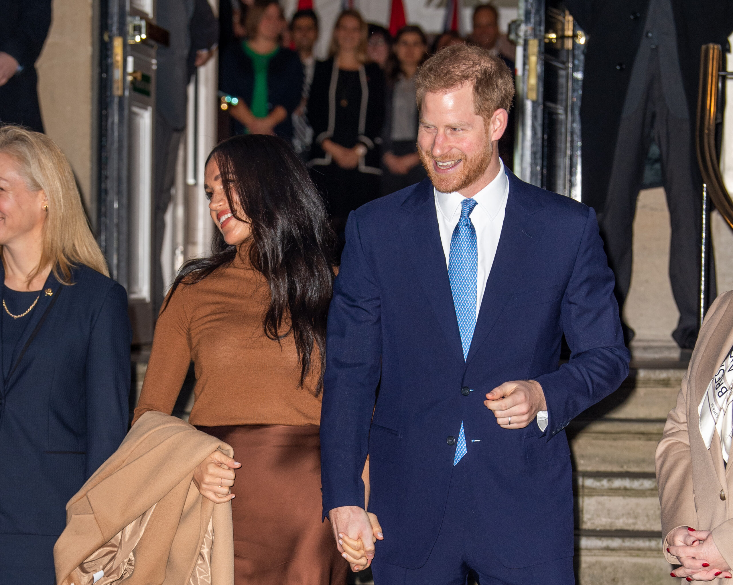 The Duke And Duchess of Sussex Visit Canada House In London