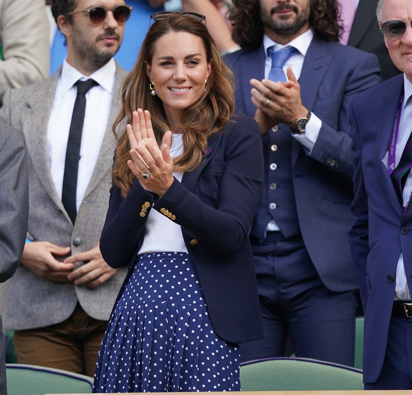 *NO UK* The Duchess Of Cambridge At Wimbledon 2021