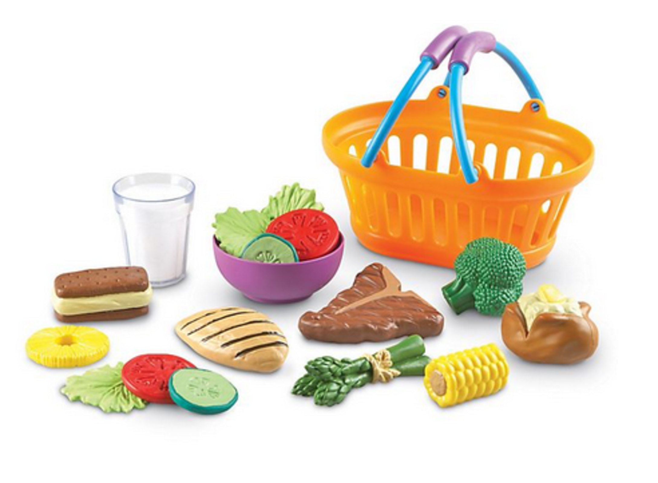 Learning Resources 18-Piece New Sprouts Dinner Basket Set