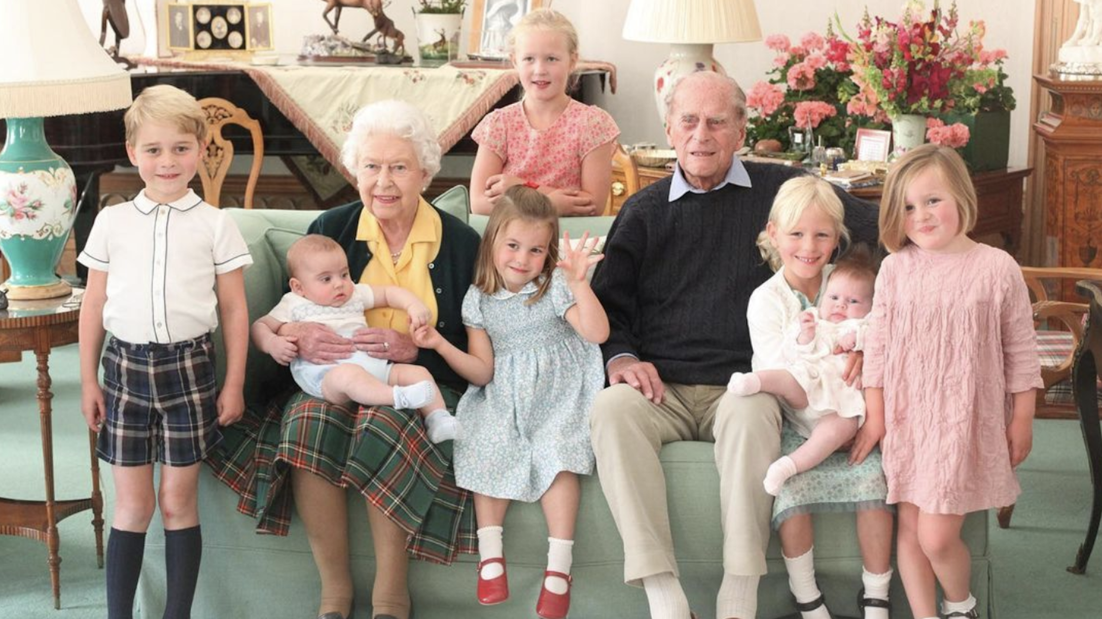 The Queen and her great-grandkids