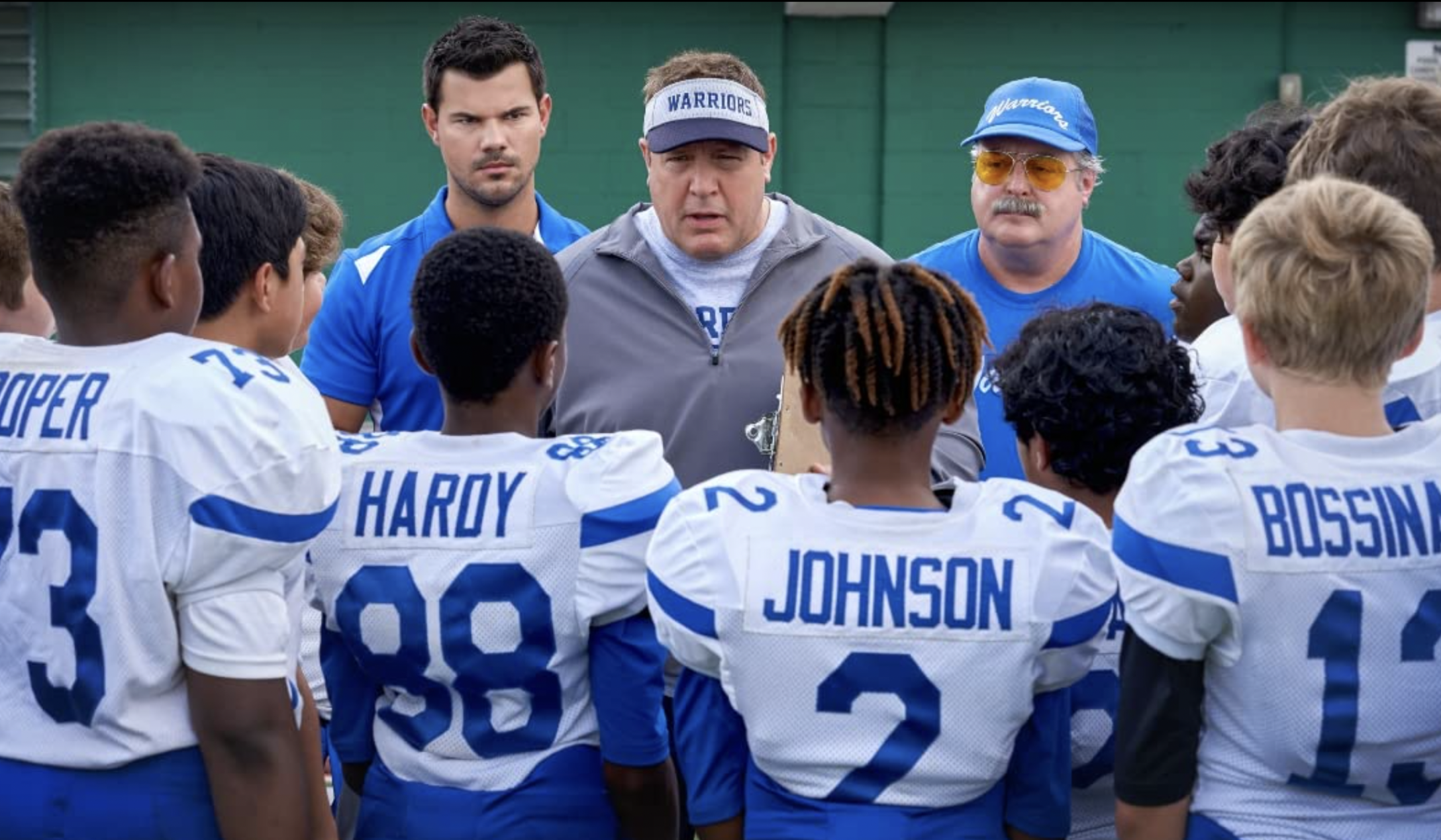 Kevin James and Taylor Lautner in Home Team (2022)