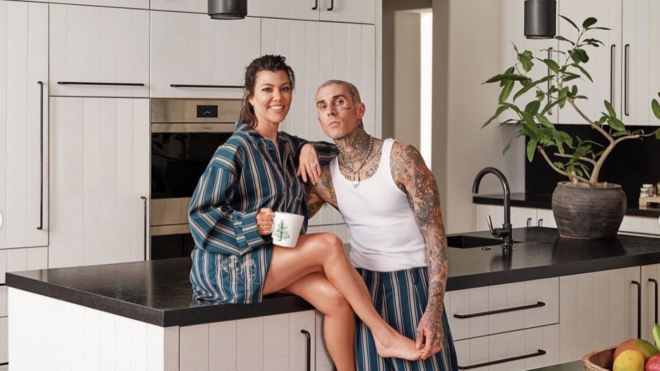 Travis Barker and Kourtney Kardashian