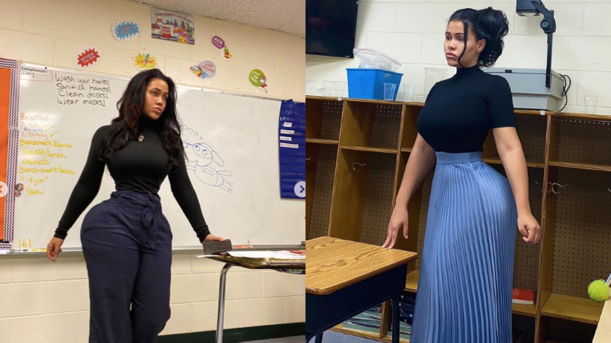 Art Teacher Responds to People Who Want Her Fired Because of Her Curvaceous Body