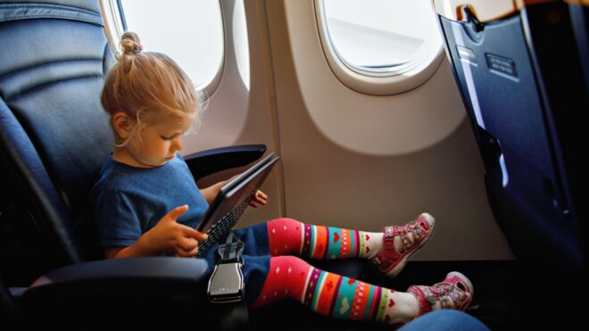 iPad on Plane