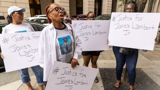 James Lambert Jr protest philly beating