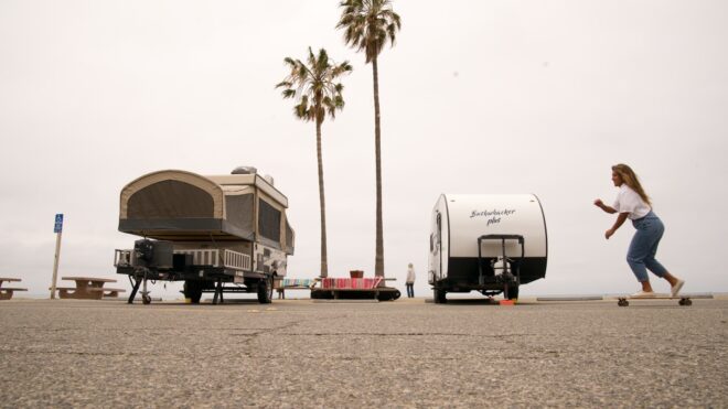 Camping at the beach