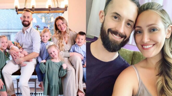 Myka Stauffer and family