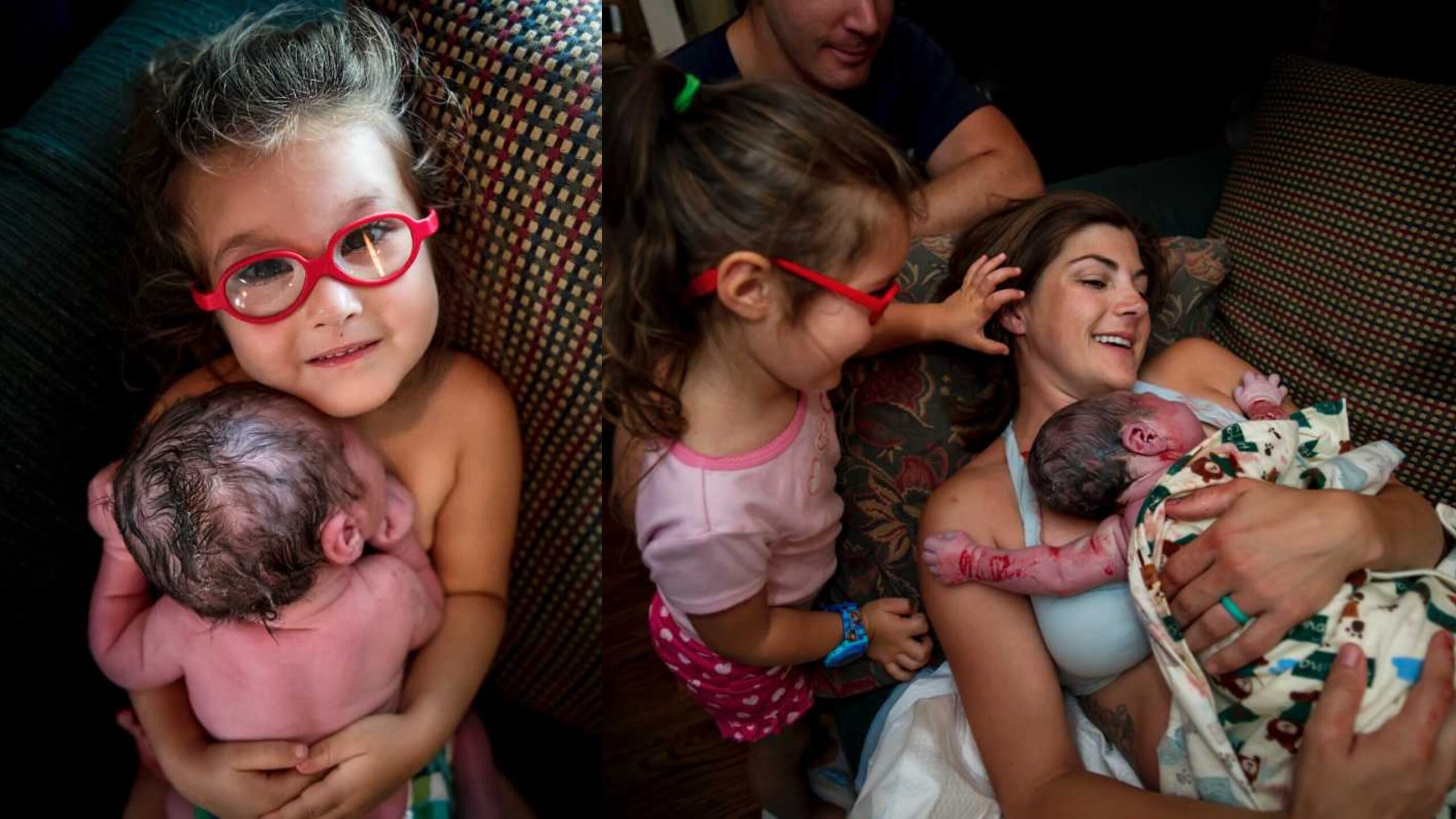 Toddler and baby