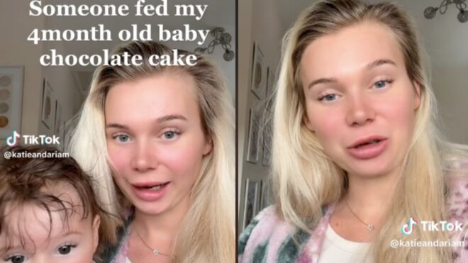 chocolate cake baby