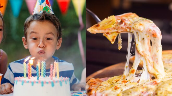 birthday party special pizza