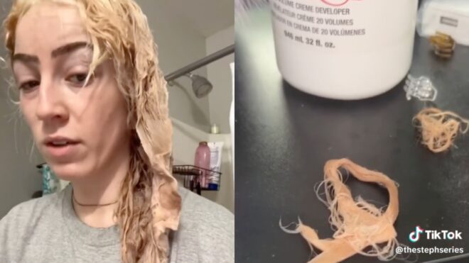 Steph home hair dye fail