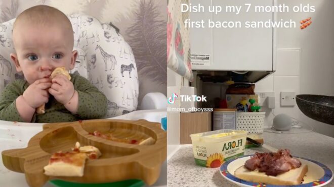 Bacon sandwich baby led weaning