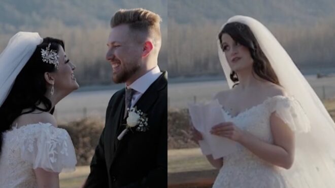 bride with autism wedding vows