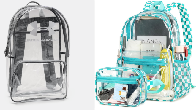 clear backpack