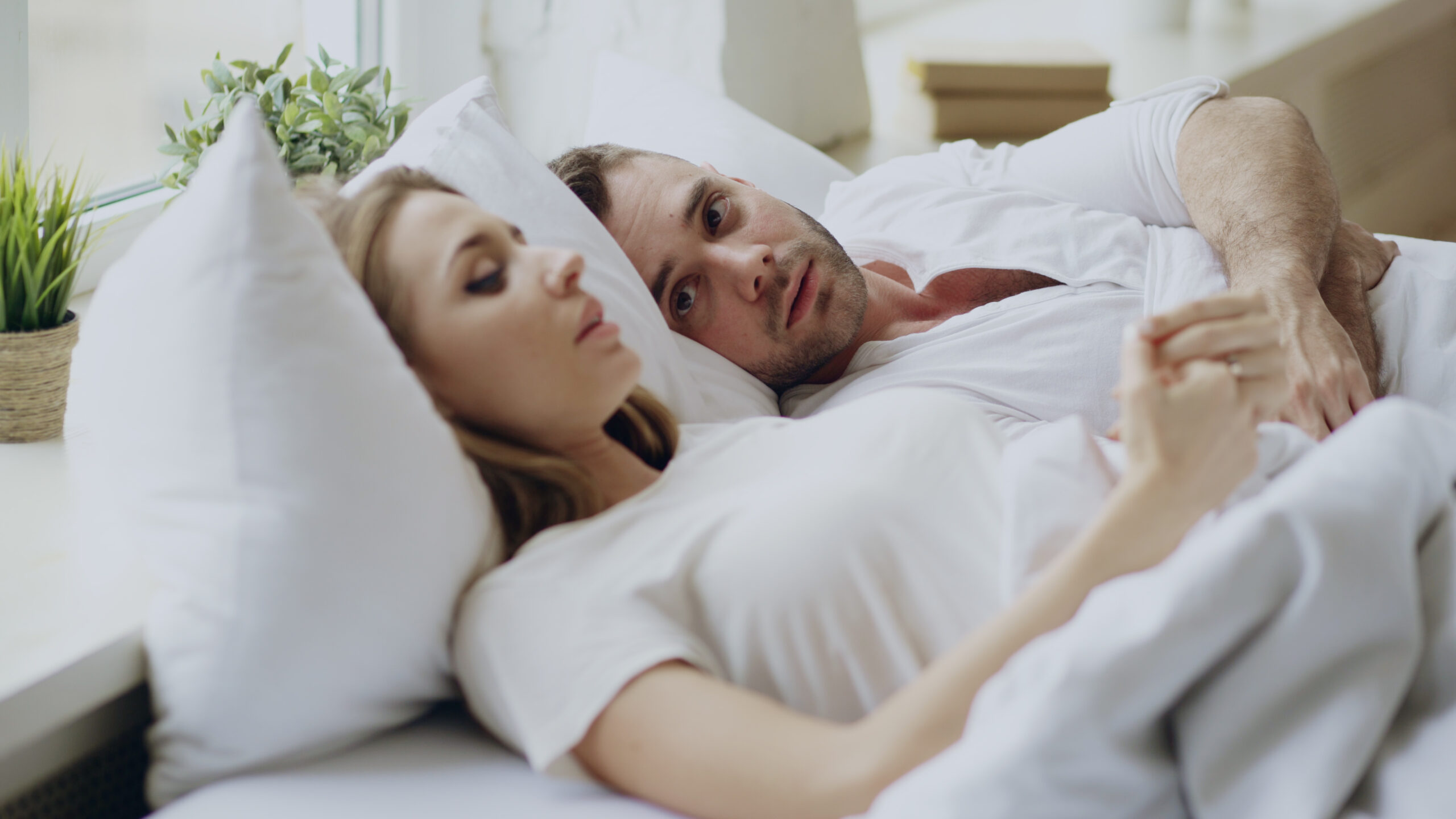 Couple in bed